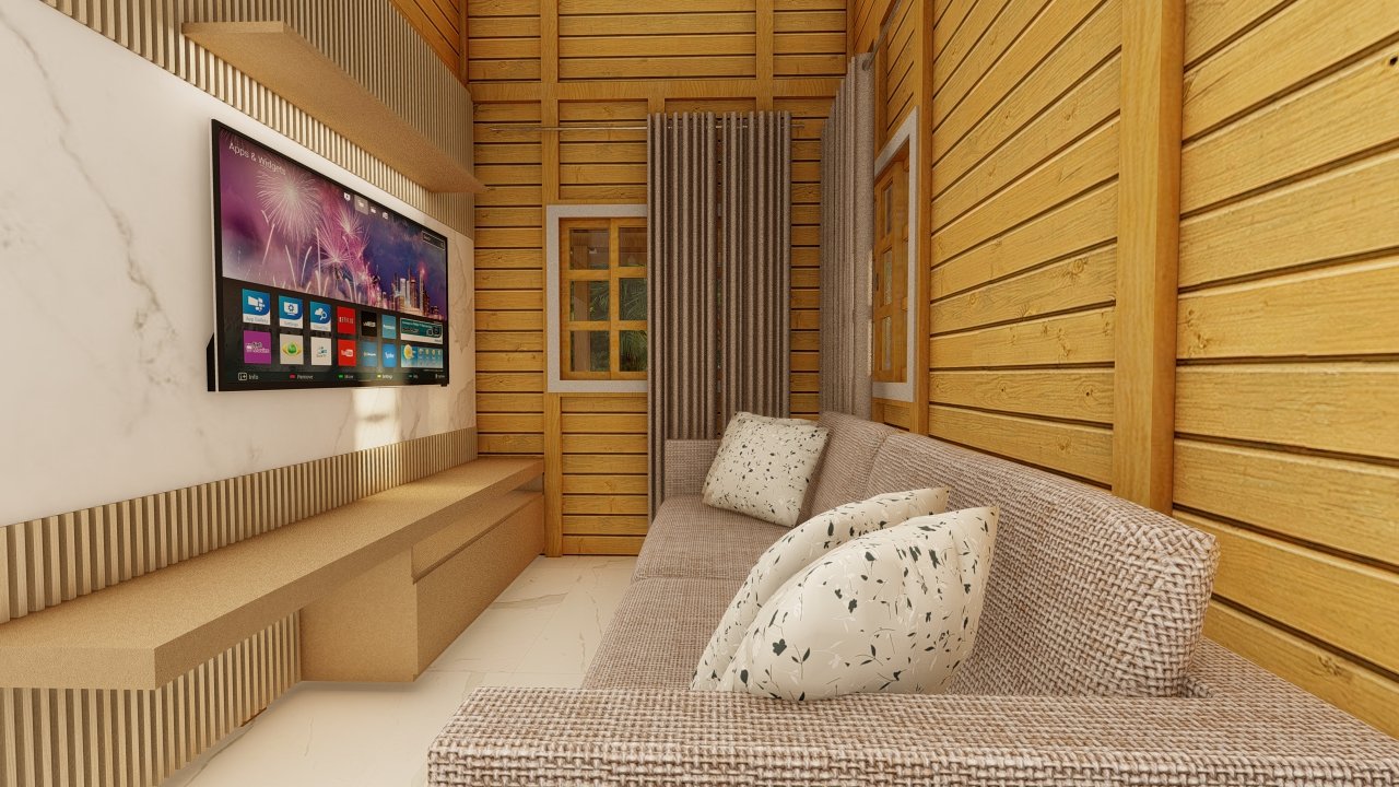 Casa de Madeira Prefabricada sala