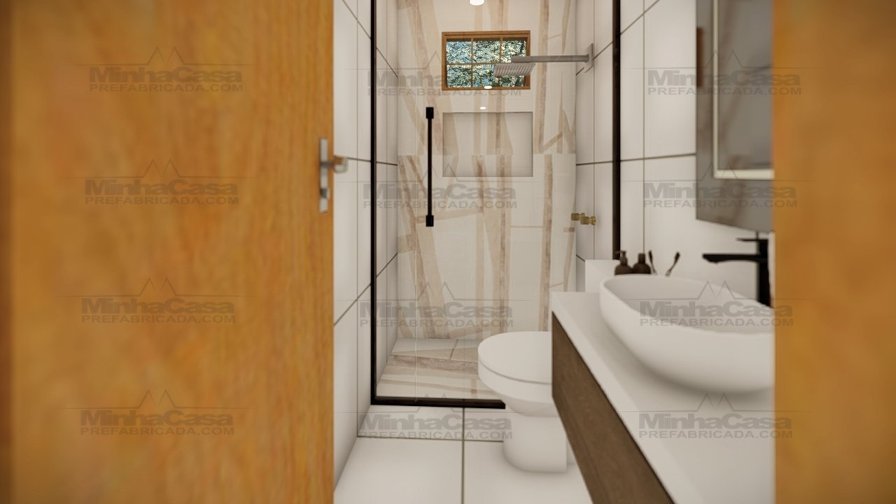 BAHNEIRO CASA PREFABRICADA Casa pré-fabricada acessível