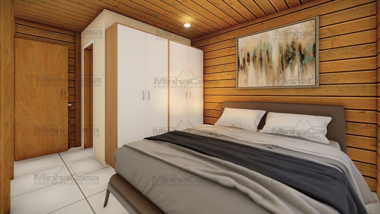 CASA PREFABRICADA SUITE Casa pré-fabricada de 110m²