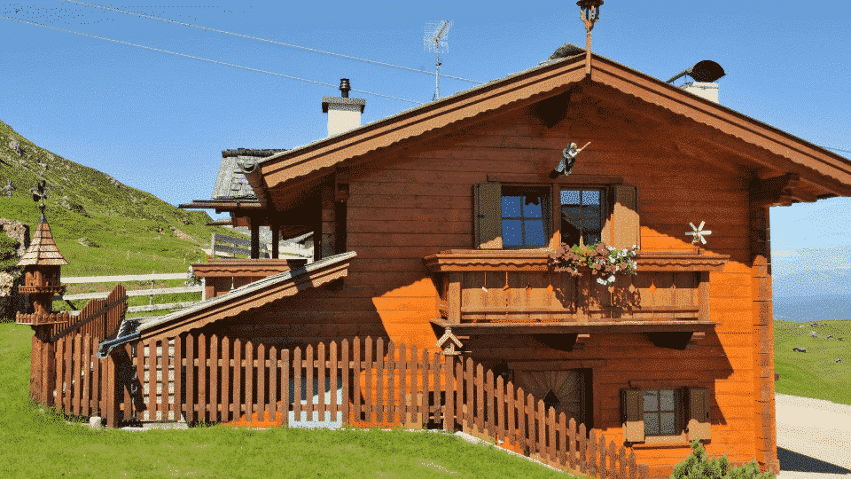 Casas de ,madeira de pisos