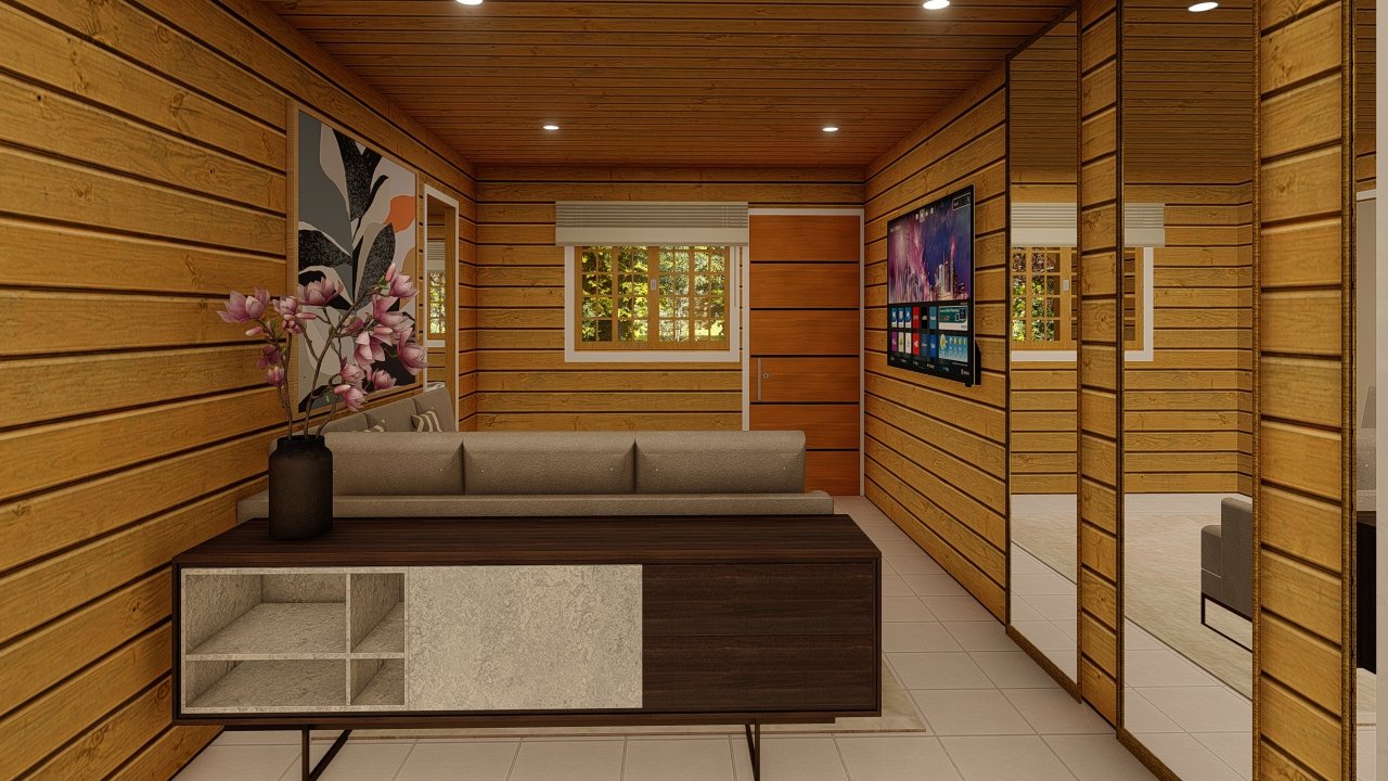 Casa de madeira com garagem e 3 quartos prontos para morar Casa de madeira com garagem e 3 quartos prontos para morar