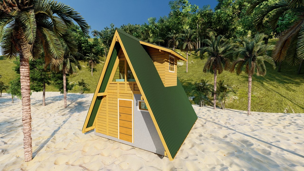 Detalhe da fachada e lateral esquerda – Pousada Pop 1-3 Fachada principal com lateral esquerda – ângulo próximo – Pousada Pop 1-3