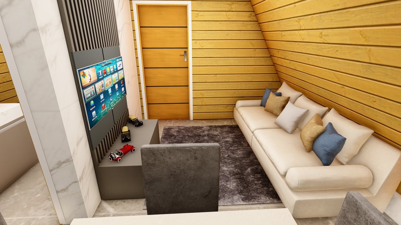 Sala principal – Pousada Pop 1-3 Detalhe da sala principal – Pousada Pop 1-3