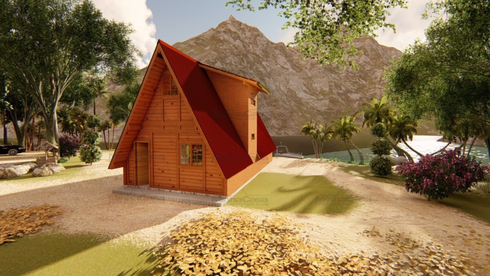 Chalé aconchegante com dois quartos Chalé aconchegante com dois quartos