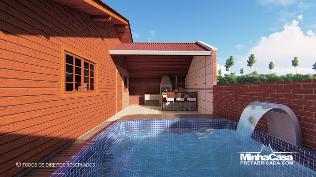 Imóvel pré-fabricado de alto padrão: 2 quartos e sala conjugada Imóvel pré-fabricado de alto padrão: 2 quartos e sala conjugada