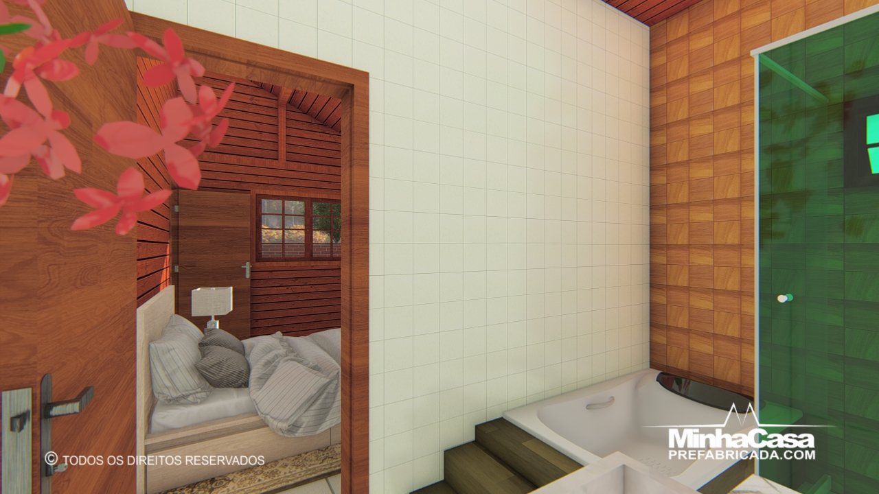 Banheiro privativo: exclusivo para a suíte master Banheiro privativo: exclusivo para a suíte master