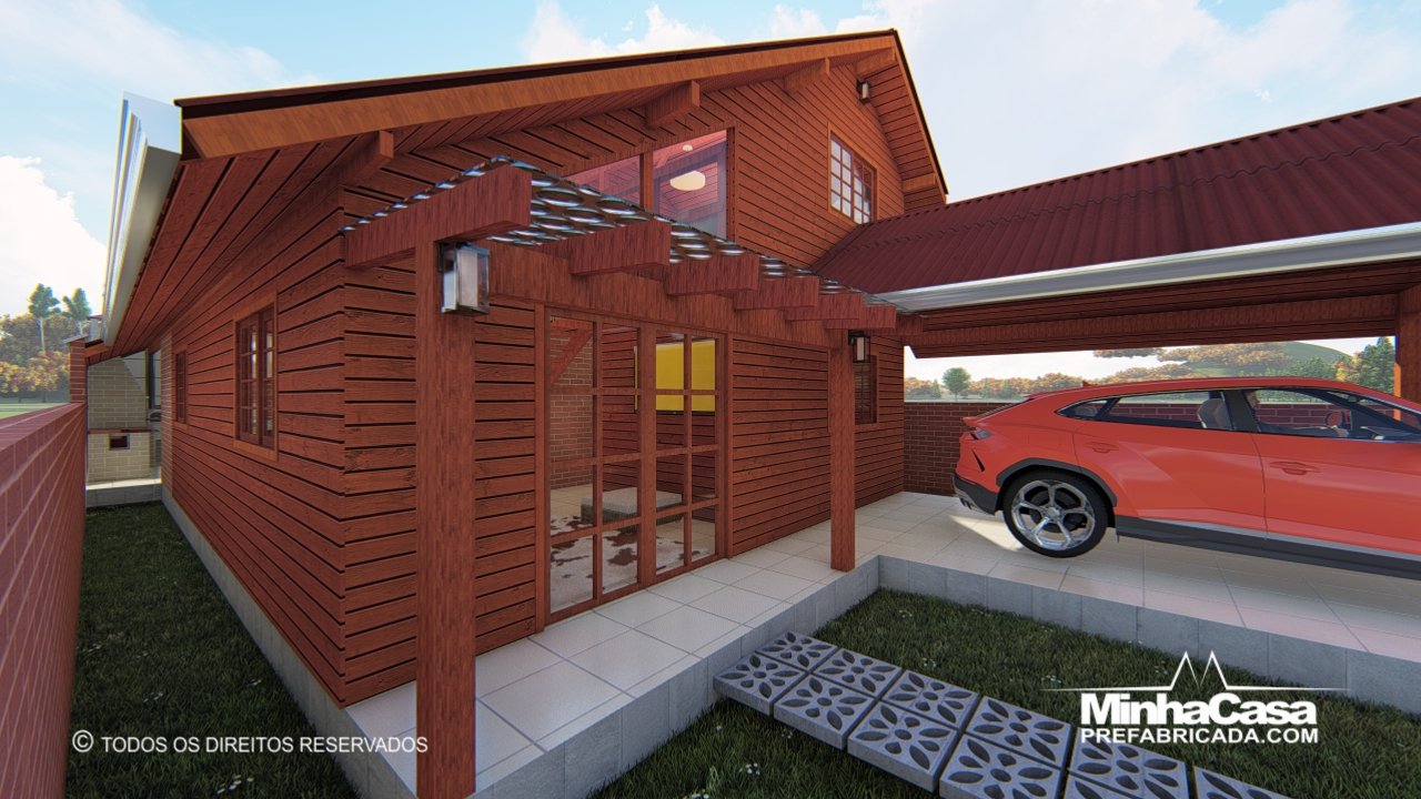 Fachada de madeira resistente: durabilidade e estilo rústico-moderno Fachada de madeira resistente: durabilidade e estilo rústico-moderno