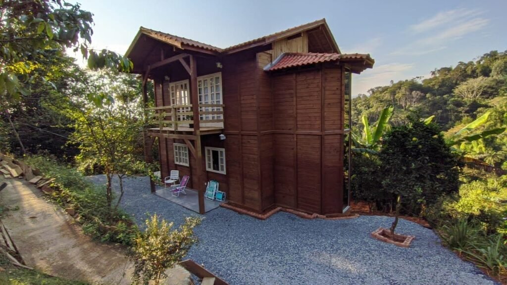 Casa pré-fabricada de madeira em autoclave e chalés pré-fabricados