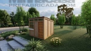 Render 3D da TH05 com fachada principal em enquadramento distante