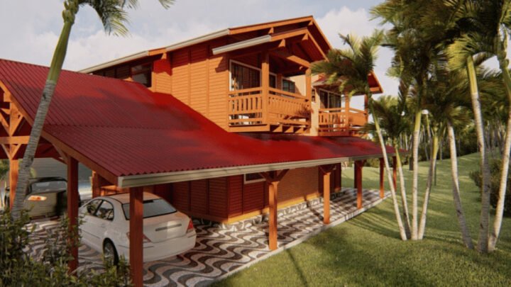 casas de madeira pré fabricada pousada 7