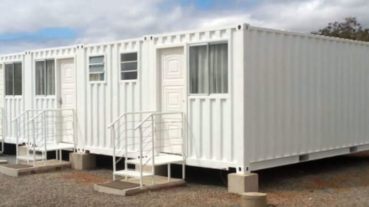 Casa container dobrável para obra