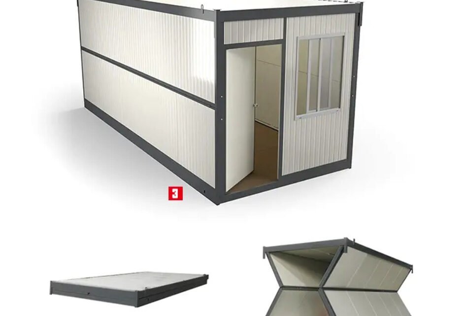 Container dobrável, a solução compacta que expande possibilidades arquitetônicas.