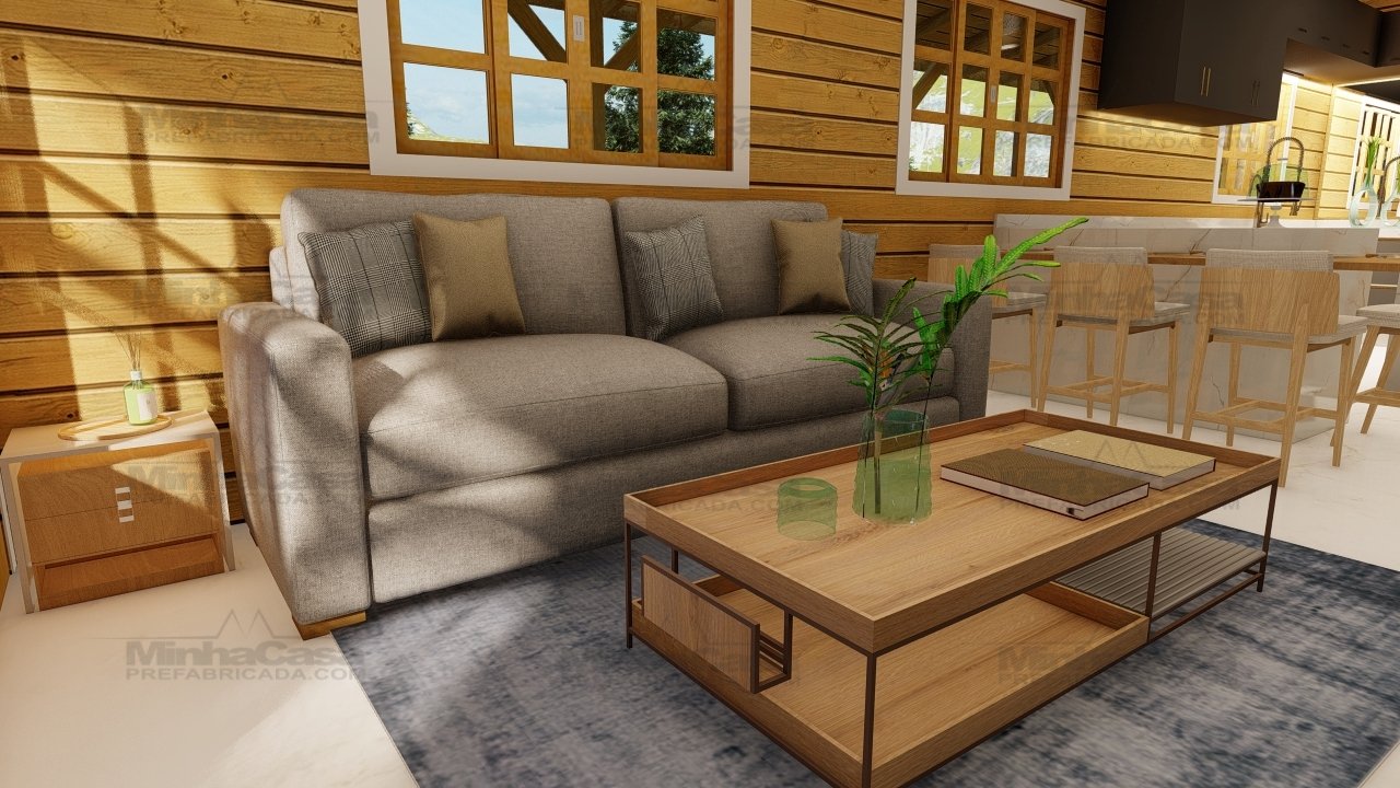 casa pre fabricada de madeira