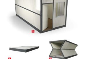 Container dobrável, a solução compacta que desdobra criatividade e funcionalidade.
