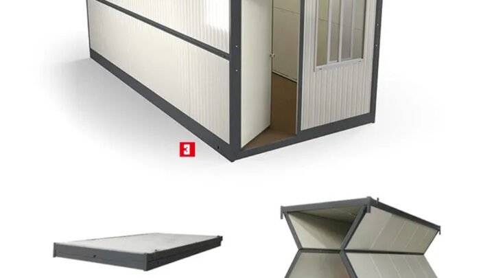 Container dobrável, a solução compacta que desdobra criatividade e funcionalidade.