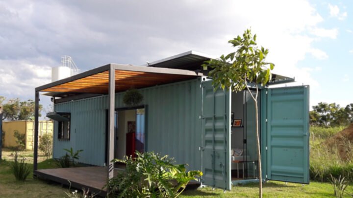 O container dobrável, inovação que transforma espaços e inspira possibilidades.