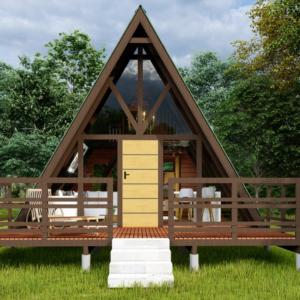 Os chalés A-frame, a poesia da arquitetura em meio à natureza.