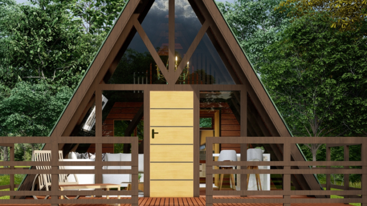 Os chalés A-frame, a poesia da arquitetura em meio à natureza.