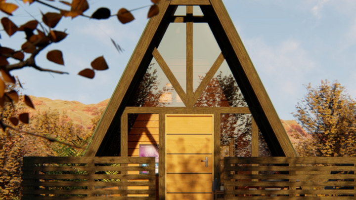 Os chalés A-frame, um refúgio encantador para viver momentos inesquecíveis.