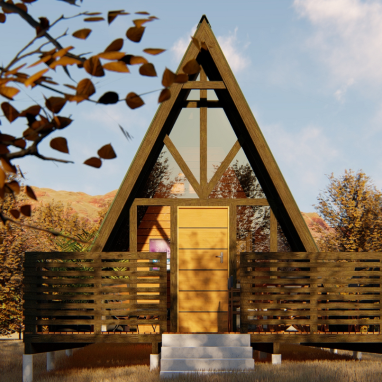 Os chalés A-frame, um refúgio encantador para viver momentos inesquecíveis.