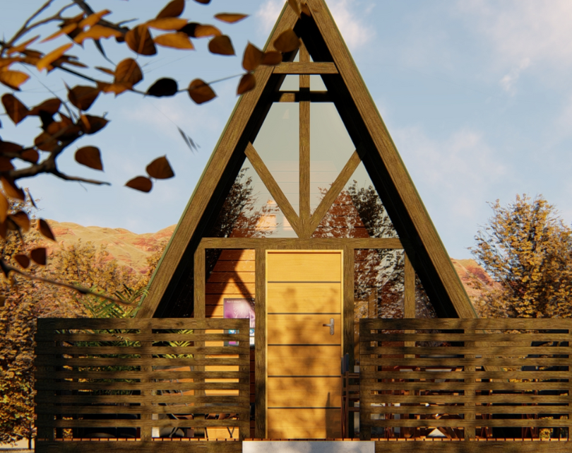 Os chalés A-frame, um refúgio encantador para viver momentos inesquecíveis.