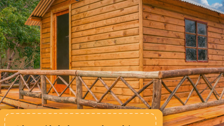 A casa de madeira, um lar que ecoa amor e paz.