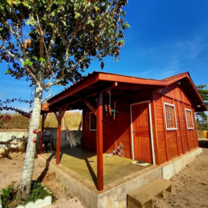 Casa pré-fabricada de madeira, um refúgio na natureza