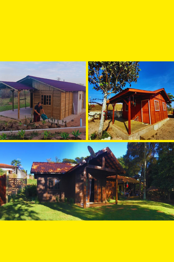Casas de madeira, aconchego natural que envolve com charme e tranquilidade.