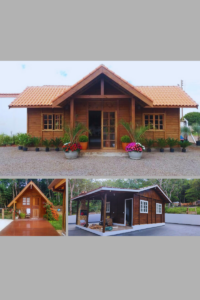 Casa simples de madeira, o aconchego autêntico que acolhe com simplicidade.