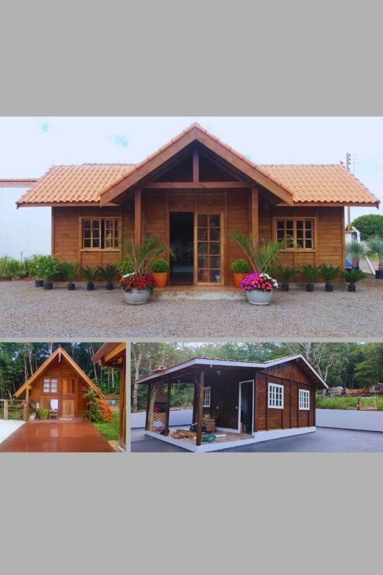 Casa simples de madeira, o aconchego autêntico que acolhe com simplicidade.