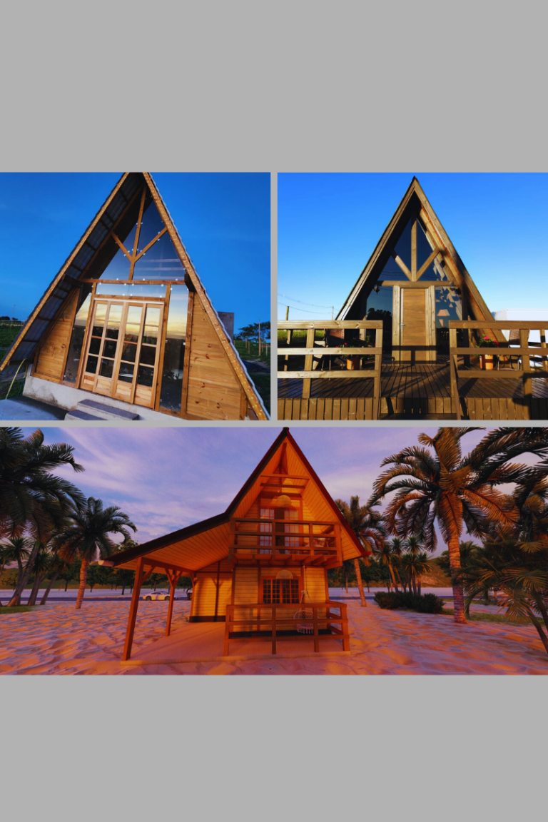 Chalé de madeira, aconchego natural que envolve com charme e tranquilidade.