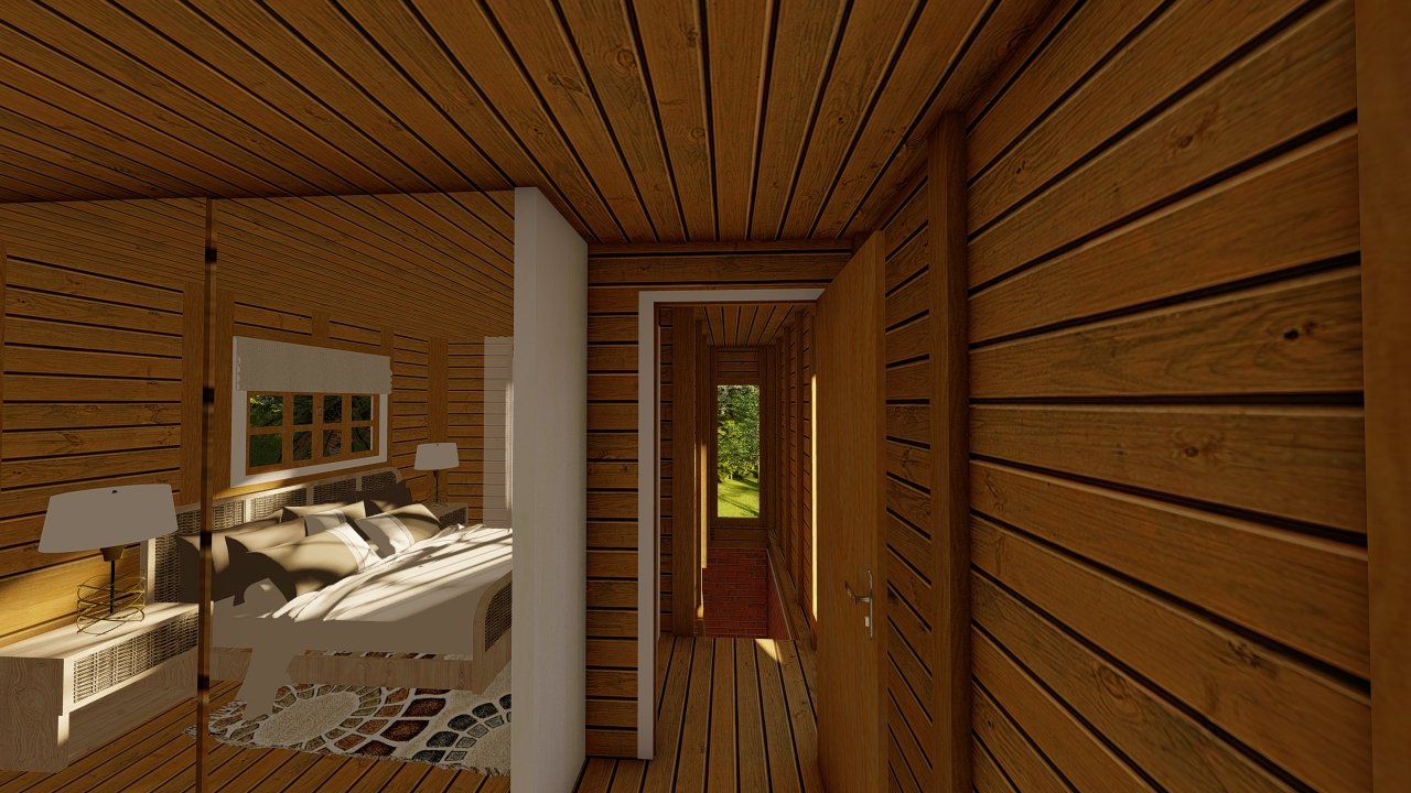 POP 3.5 de 87,10m² — segundo quarto Segundo quarto do modelo POP 3.5 de oitenta e sete vírgula dez metros quadrados