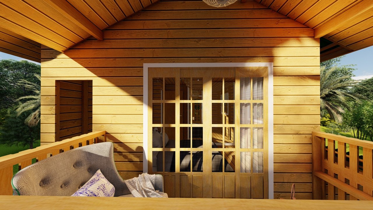 POP 3.5 de 87,10m² — varanda do segundo quarto (1) Varanda do segundo quarto do POP 3.5 de oitenta e sete vírgula dez metros quadrados