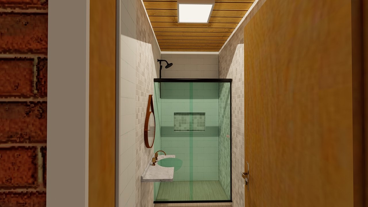 Banheiro POP 3.5 – visão geral Banheiro POP 3.5 de 87,10m²