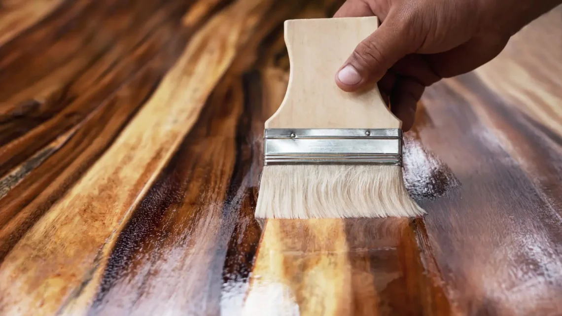 Pessoa aprendendo como fazer tratamento de madeira