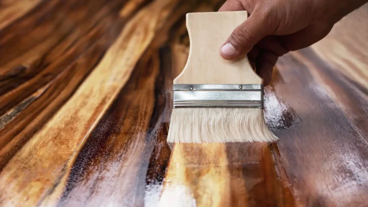 Pessoa aprendendo como fazer tratamento de madeira